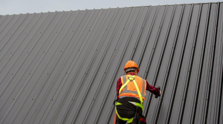 Professional metal roof installation services in River, KY